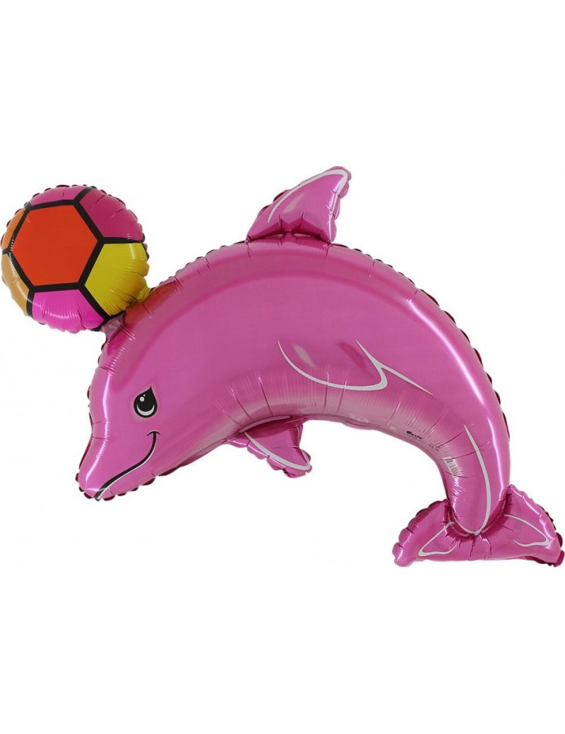 Palloncino Delfino Rosa con Palla