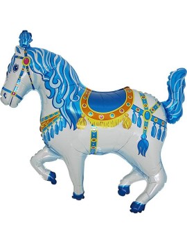 Palloncino Cavallo Circo Blu