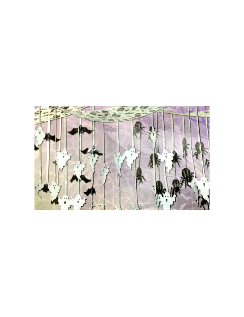 Festone Tendina Halloween Fantasmi e Pipistrelli
