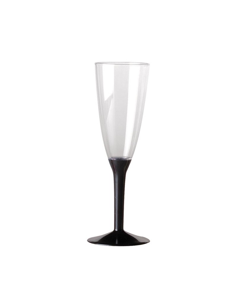 Calice Flute in Plastica Colore Nero