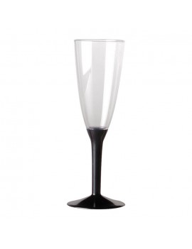 Calice Flute in Plastica Colore Nero