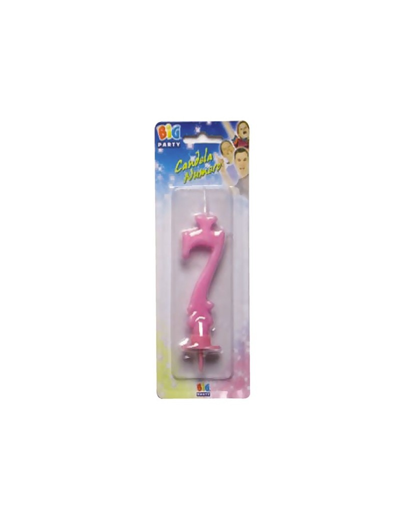 Candelina Rosa Maxi Numero 7