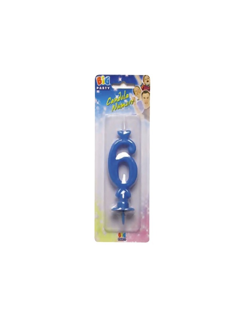 Candelina Celeste Maxi Numero 6
