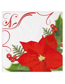 Tovaglioli 33x33 Stella di Natale (20 pz)