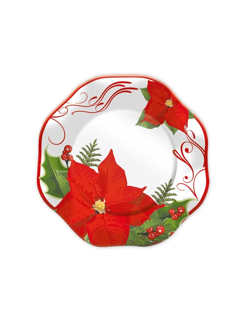 Piatti Stella di Natale da 18 cm (10 pz)