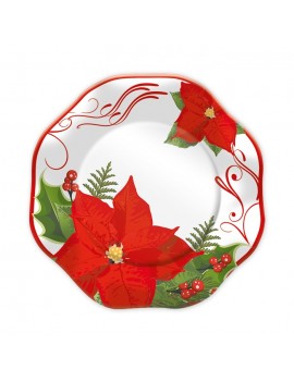 Piatti Stella di Natale da 18 cm (10 pz)