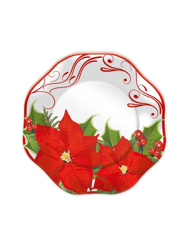 Piatti Stella di Natale da 23 cm (10 pz)