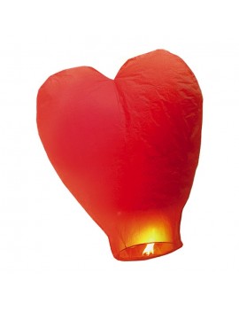 Lanterna Dei Cieli Cuore Rosso