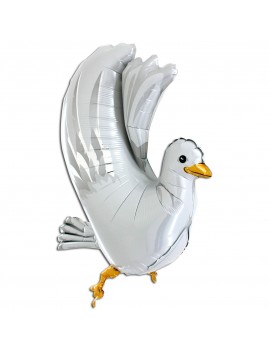 Palloncino 3D Colomba Bianca