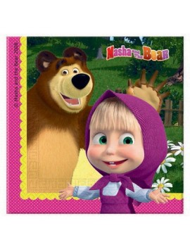 Tovaglioli Masha e Orso da 33 cm (20 pz)