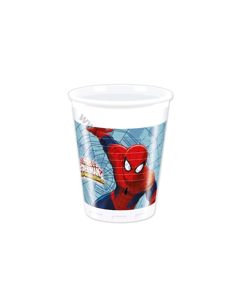 Bicchieri di Plastica Spiderman da 200 ml