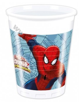 Bicchieri di Plastica Spiderman da 200 ml