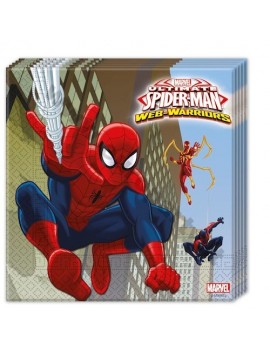 Tovaglioli di Carta Spiderman 33x33