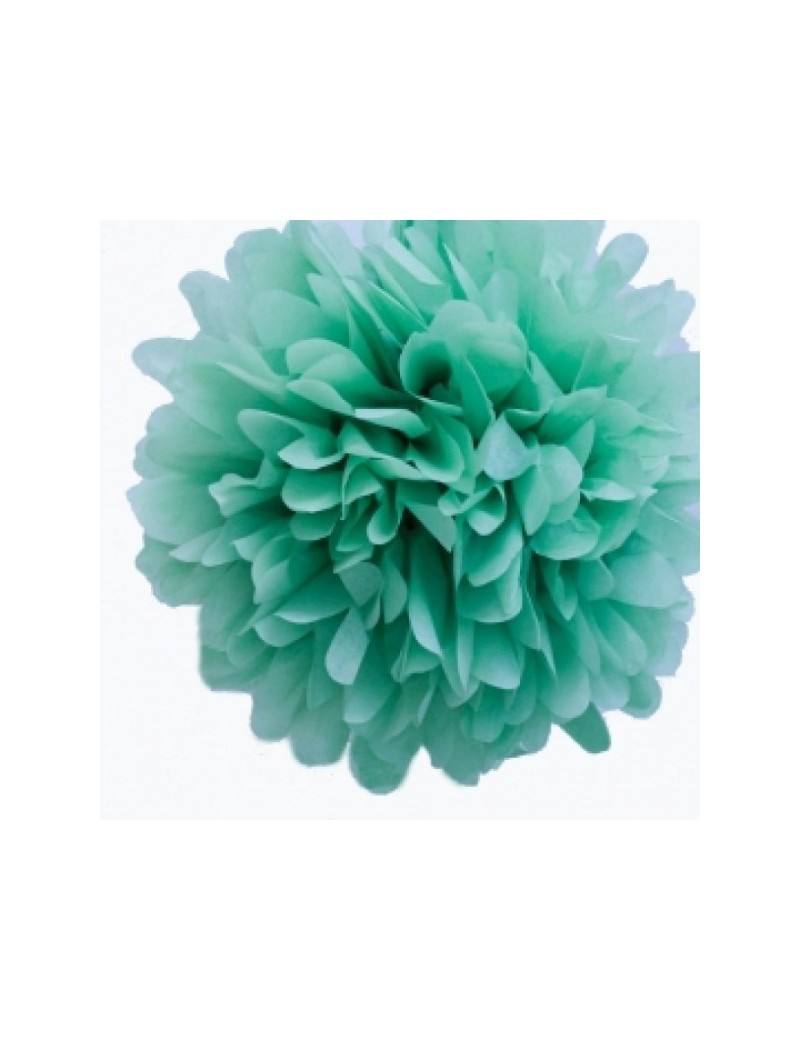 Pom Pom di Carta Colore Turchese