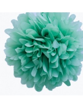 Pom Pom di Carta Colore Turchese