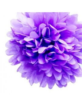 Pom Pom di Carta Colore Lilla