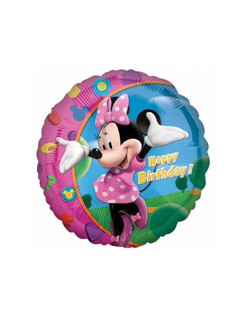 Palloncino Minnie Mouse Happy Birthday