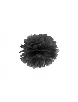 Pom Pom di Carta Nero 25 cm