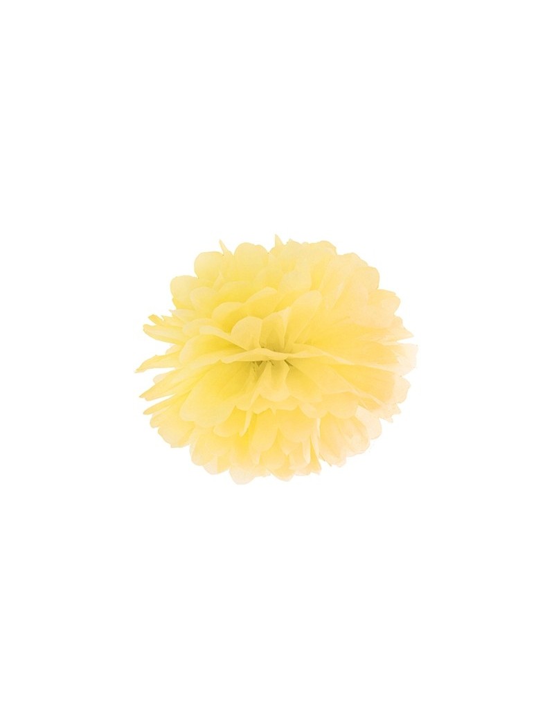 Pom Pom di Carta Giallo 25 cm