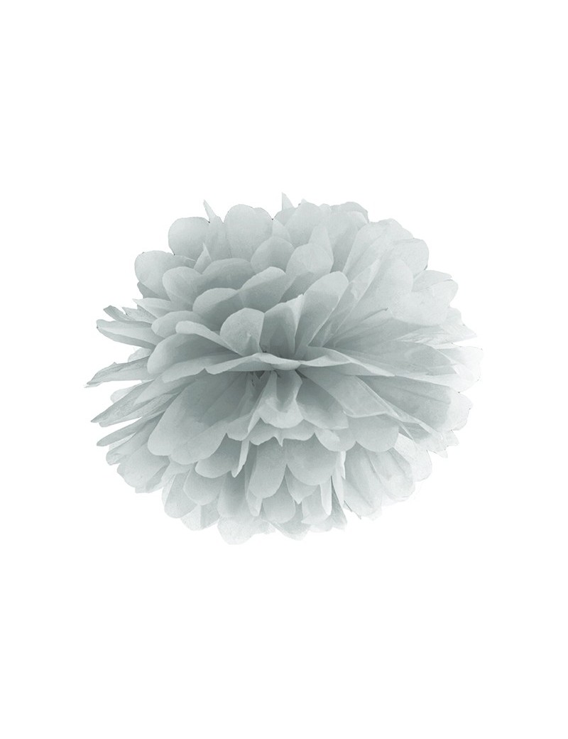 Pom Pom di Carta Argento 35 cm