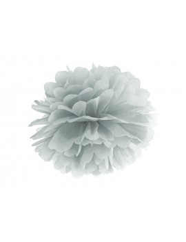 Pom Pom di Carta Argento 35 cm