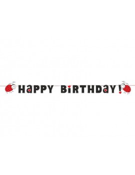 Festone Coccinella Happy Birthday