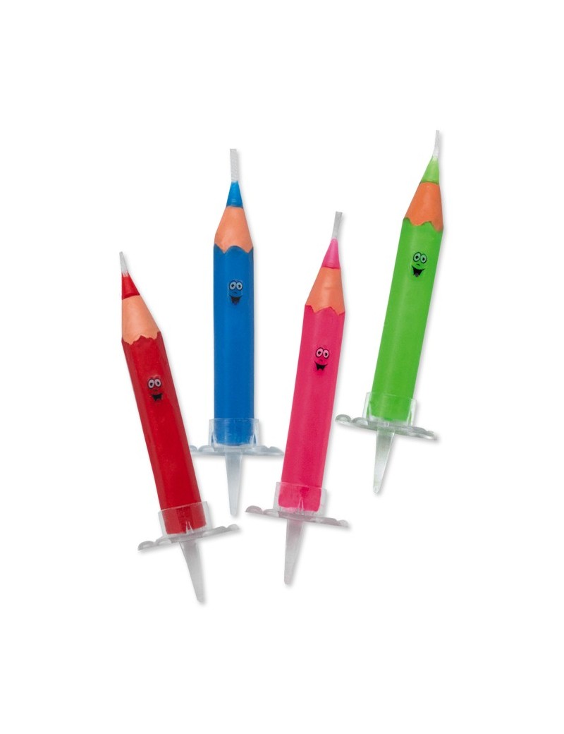 Candeline Matite Colorate 4 pz