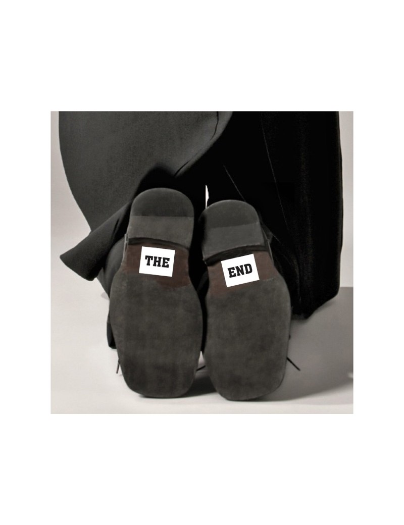 Adesivi Scarpe THE END per Matrimonio