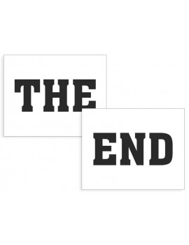 Adesivi Scarpe THE END per Matrimonio