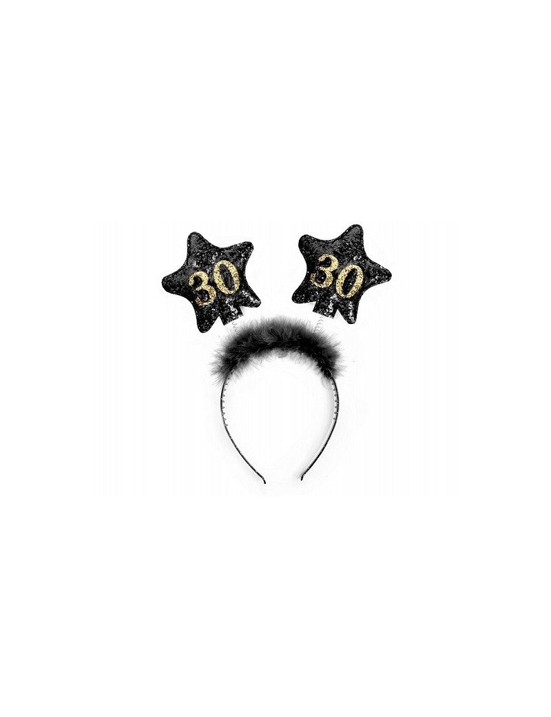 Cerchietto Stelline 30 anni nero