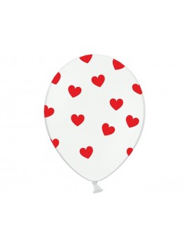Palloncini 14" con Cuori Rossi