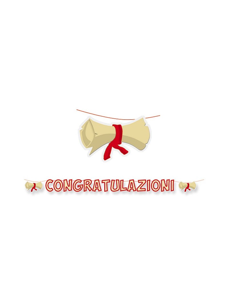 Decorazione Per Festa Di Laurea - Banner, Festone E Bandiere Per Party A Tema - Foto 8