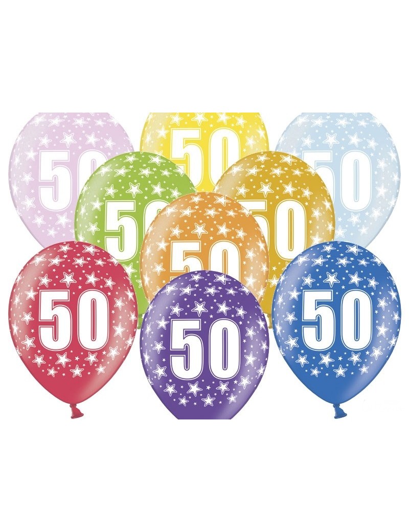 Palloncini 14" Multicolor Numero 50