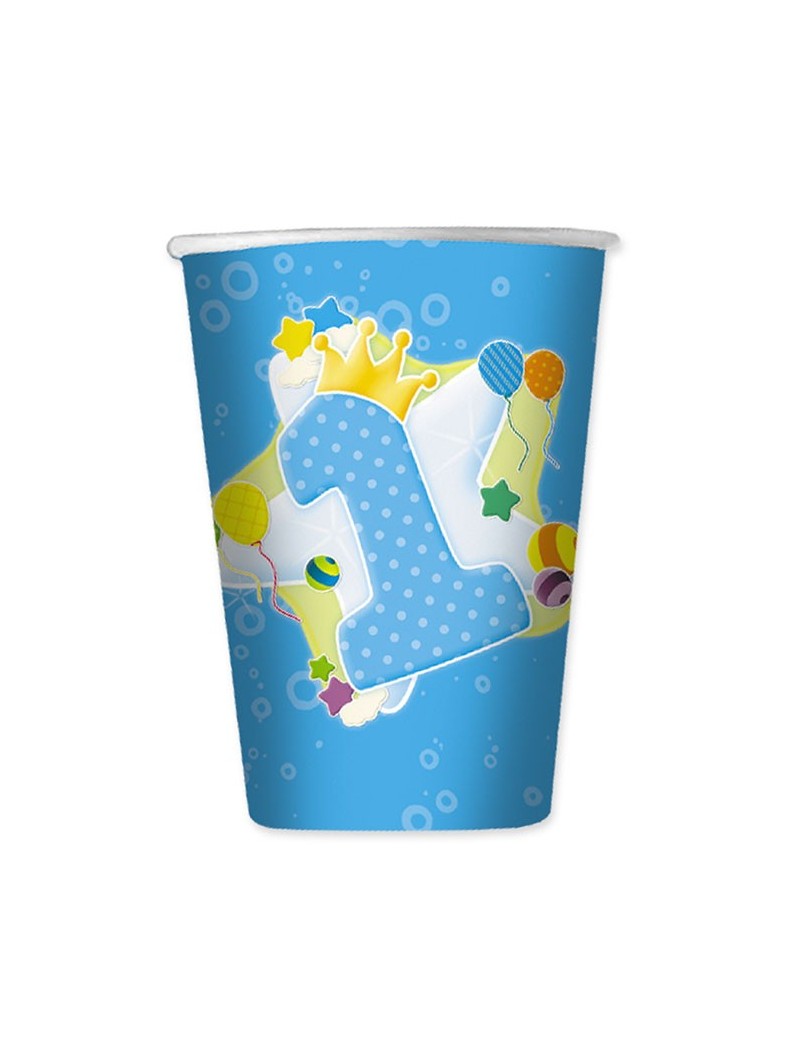 Bicchieri Celesti Primo Compleanno da 200 ml (10 pz)