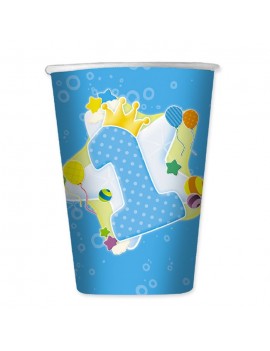 Bicchieri Celesti Primo Compleanno da 200 ml (10 pz)