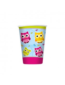 Bicchieri Con Gufetti da 200 ml (8 pz)