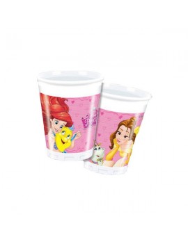 Bicchieri di Plastica Principesse da 200 ml