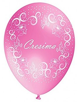 Palloncini in Lattice Cresima Rosa