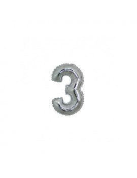 Micro Palloncino Numero 3 (17 cm)