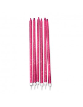 Candeline Matita Fucsia Glitter (12 pz)