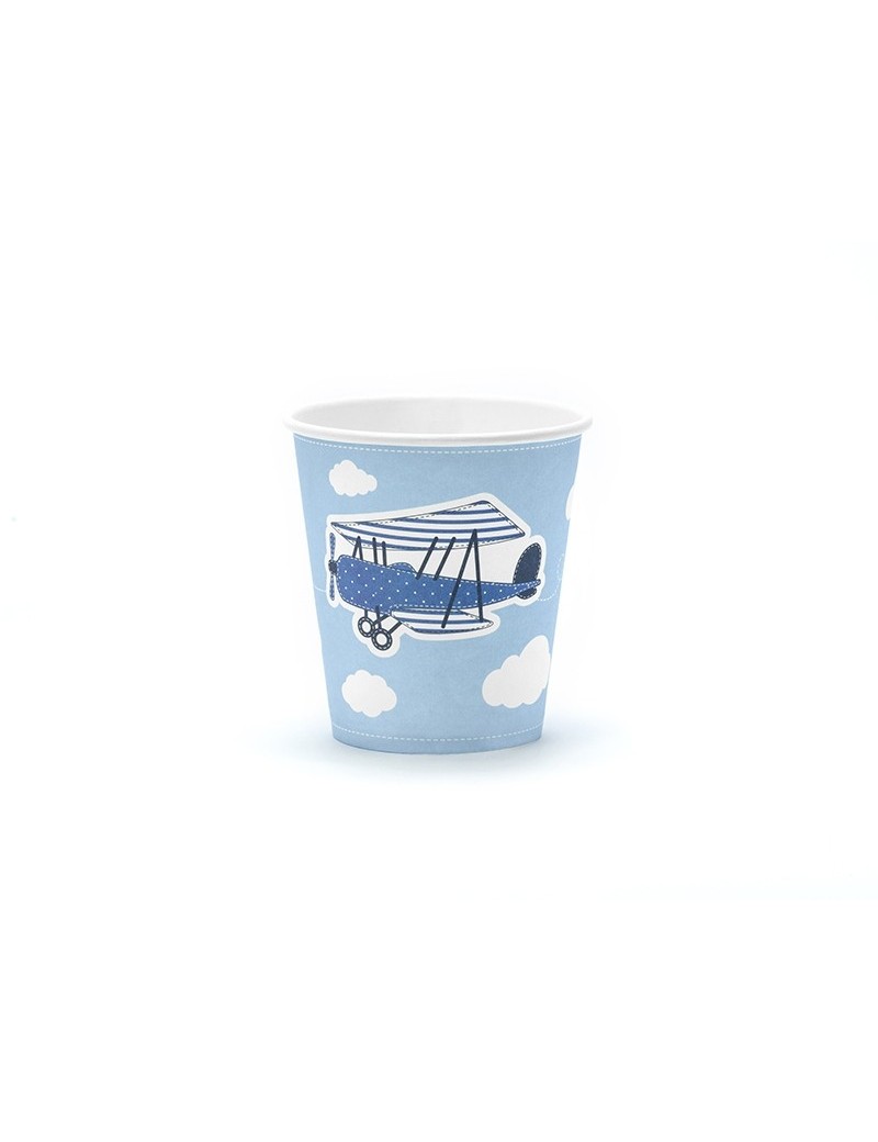 Bicchieri di carta Aeroplano da 200 ml (6 pz)