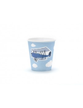 Bicchieri di carta Aeroplano da 200 ml (6 pz)