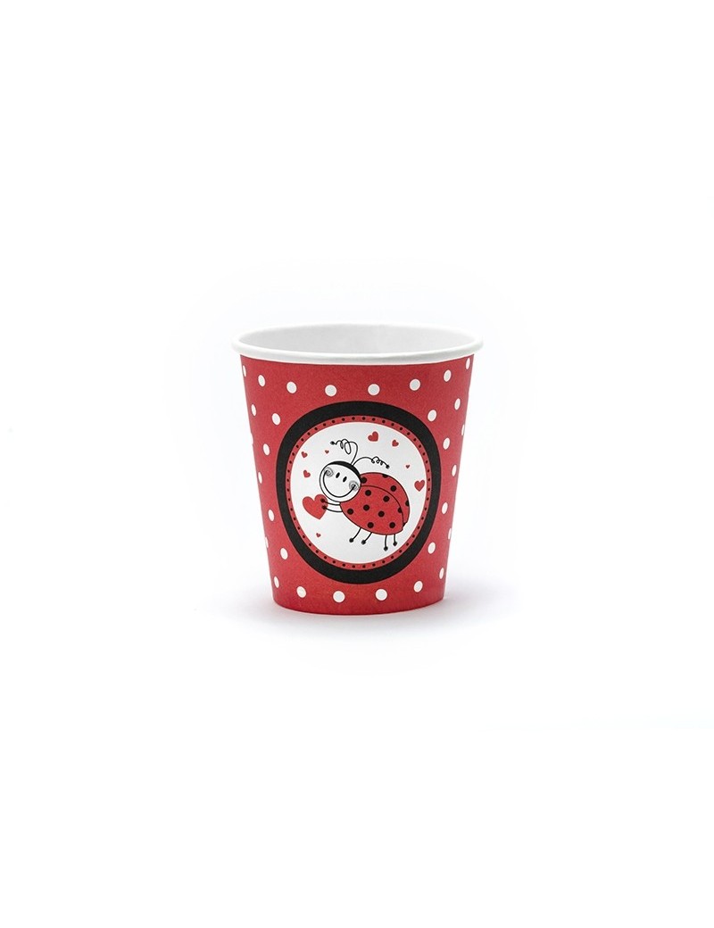 Bicchieri di Carta Coccinella da 200 ml (6 pz)