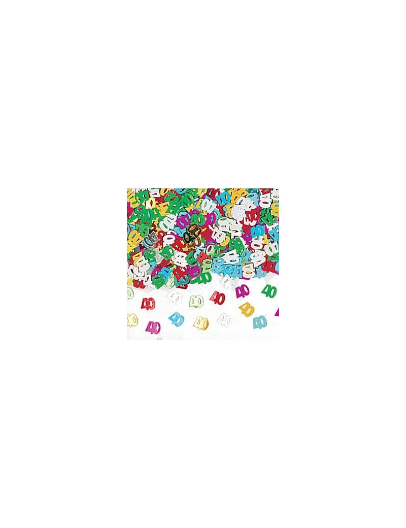 Confetti Decorativi Numero 40 Multicolor