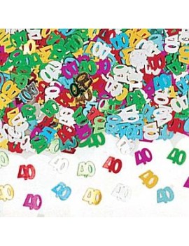 Confetti Decorativi Numero 40 Multicolor