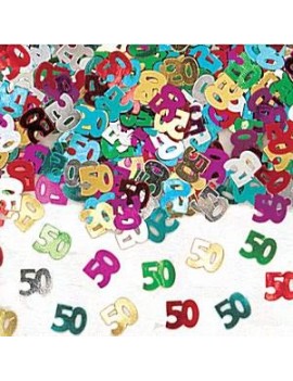 Confetti Decorativi Numero 50 Multicolor