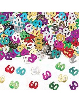 Confetti Decorativi Numero 60 Multicolor