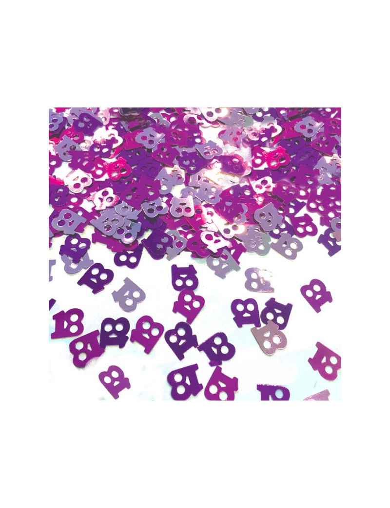 Confetti Decorativi Numero 18 Fucsia