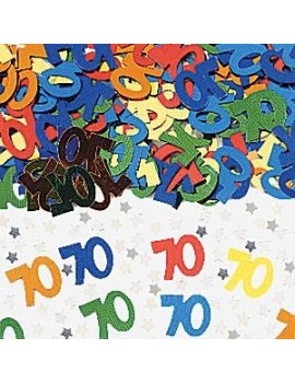 Confetti Decorativi Numero 70 Multicolor