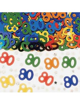 Confetti Decorativi Numero 80 Multicolor